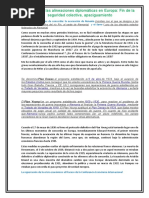 Cambio en Las Alineaciones Diplomáticas en Europa