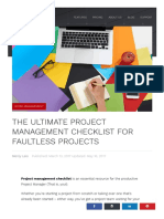 Project Management Checklist - Scoro