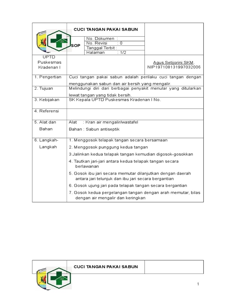 Cuci Tangan Pakai Sabun Sop Gambar