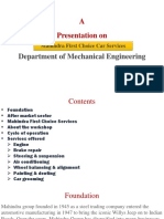 A Presentation On: Department of Mechanical Engineering