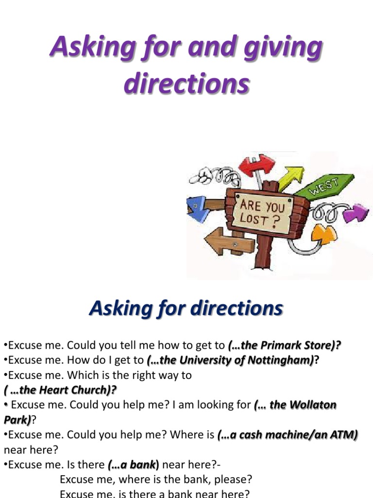 Asking and Giving Directions Guide | PDF | Transport | Business