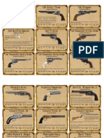 Deadlands RPG - Weapon Cards