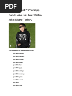 Download 0899-0352-417 Whatsapp Pak Joko Jual Jaket Distro Jaket Distro Murah Jaket Distro Online by jokojualjaketdistro SN355891841 doc pdf