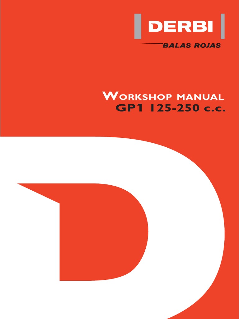 Derbi GP1 125-250 Workshop Manual | PDF | Vehicle Technology