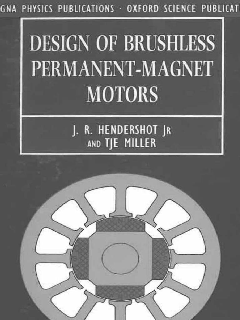 A11. Design of Brushless Permenant Magnet Machines | PDF | Electric ...