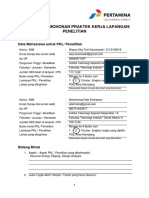 Formulir Permohonan PKL TA PGE 2016