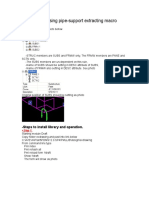 How To Using Pipe-Support Extracting Macro: - Rule Setting