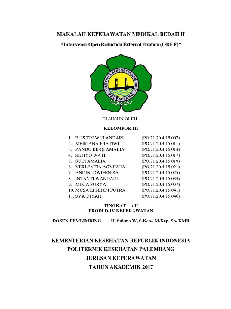 Intervensi OREF pada Fraktur Terbuka | PDF
