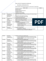 Jadual Aktiviti Tahunan Ko Kurikulum