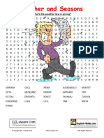 Weather and Season Word Search PDF