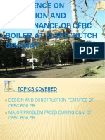 Experience On Operation and Maintenance of CFBC Boiler at KLTPS - Kutchh - Gujarat PDF