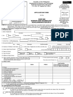 DOST-SEI Scholarship Application Form