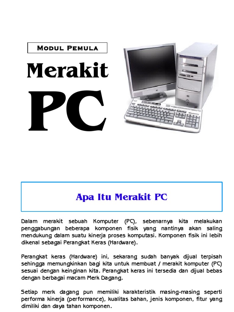 Panduan Merakit Pc Untuk Pemula Pdf Game Aktivitas Komputer