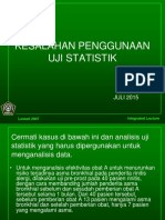 Kesalahan Penggunaan Uji Statistik