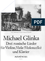 Glinka Drie Russische Lieder Piano