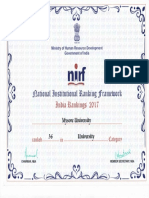 Nirf University Ranking