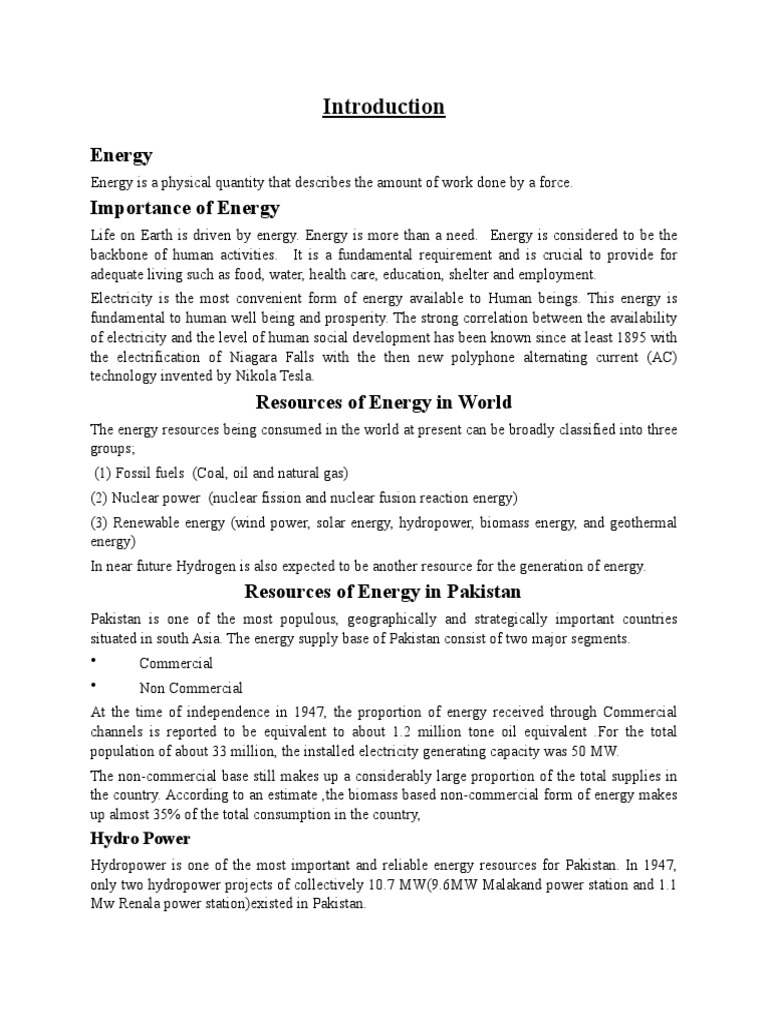 energy crisis assignment