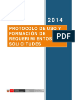Protocolo de Uso y Formación de Requerimientos y Solicitudes PDF