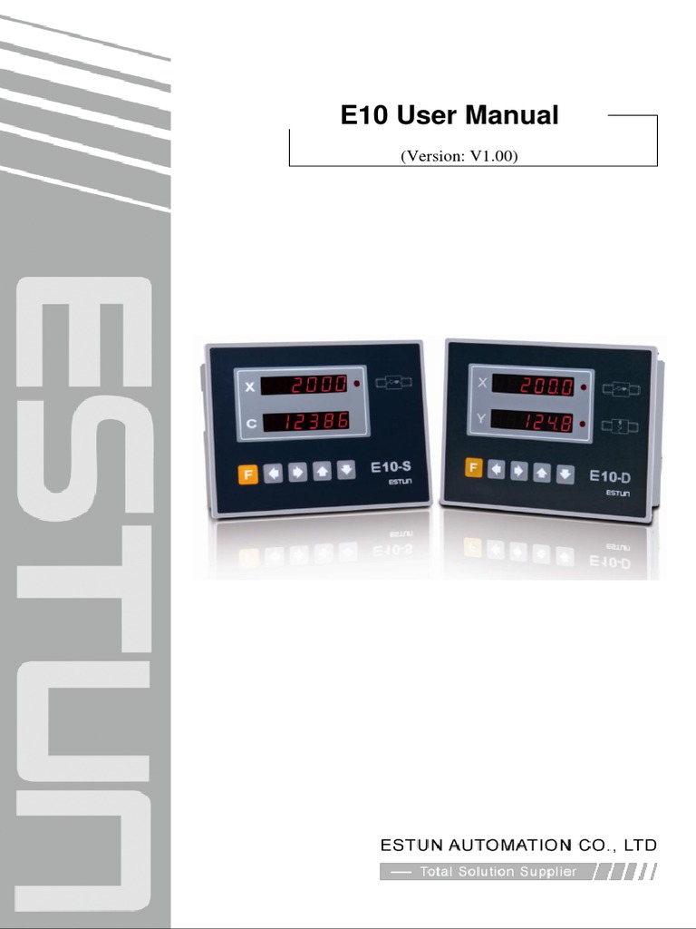 E10 User Manual Pdf Pdf Power Supply Parameter Computer Programming