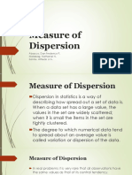 Measure of Dispersion