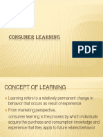 Consumer Learning