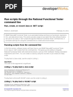 Run Scripts Through The Rational Functional Tester Command Line PDF