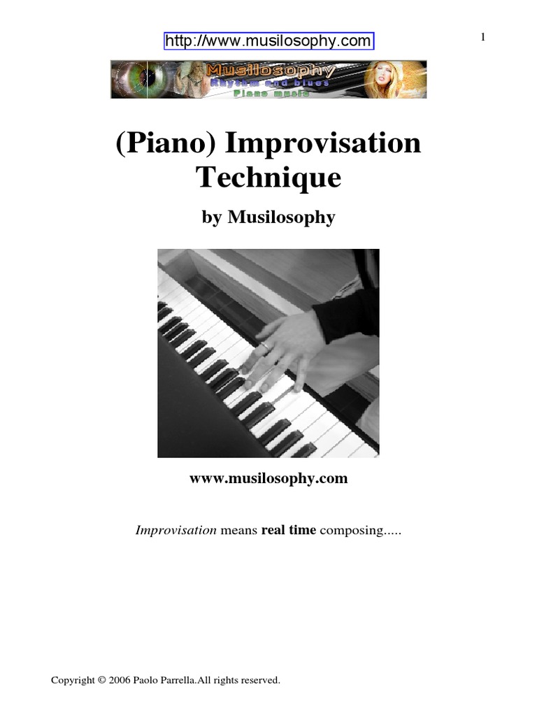 Piano Jazz Improvisation Harmony Theory PDF PDF