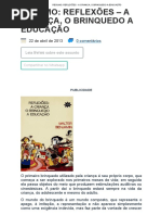 Resumo_ Reflexões - A Criança, o Brinquedo a Educação