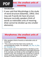 Morphemes