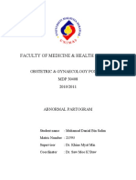 Faculty of Medicine & Health Sciences: Obstetric & Gynaecology Posting MDP 30408 2010/2011