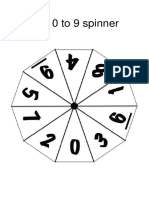 Spinner Template 0-9 and 0-6