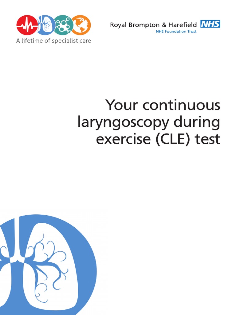 Continuous Laryngoscopy During Exercise (CLE), Nhs Uk PDF Asthma