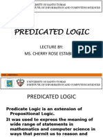 5 Predicated Logic