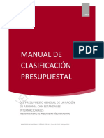 Versión AP Manual de Clasificación Presupuestal Min Hacienda Colombia 2008