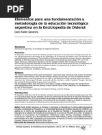 Elementos para una fundamentación y metodología de la educación tecnologica argentina en la Enciclopedia de Diderot.pdf