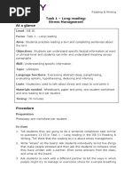 ISE III - Task 1 - Long Reading - CA1 (Stress Management) PDF