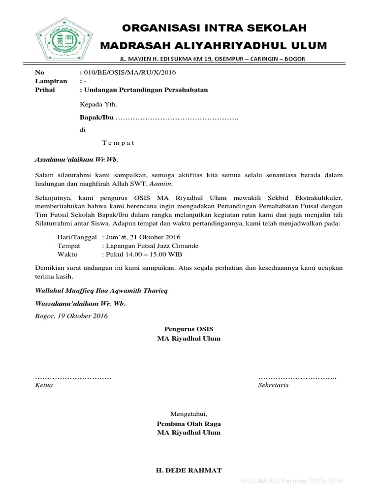 Dota 2 List Contoh Proposal Turnamen Futsal Antar Sekolah