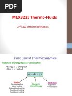 Second Law of Thermofluid