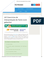 297 Exercícios de Interpretação de Textos Com Gabarito