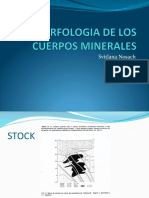 Morfología de Los Cuerpos Minerales