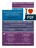 Advanced Placement Summer Institute PD Flyer