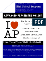 Advanced Placement Online Sign Up 2017-2018