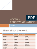 Vocab - Conserving Nature