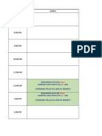 Horario Psicología