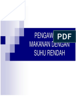 III. Pengawetan Dengan Suhu Rendah