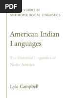 2000 American Indian Languages. The Historical Linguistics of ...
