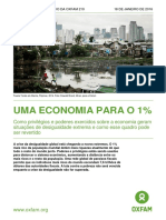 Informe Oxfam 210 - A Economia para o Um Por Cento - Janeiro 2016 - Relatório Completo PDF