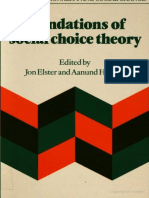 Jon Elster, Aanund Hylland Foundations of Social Choice Theory Studies in Rationality and Social Change PDF