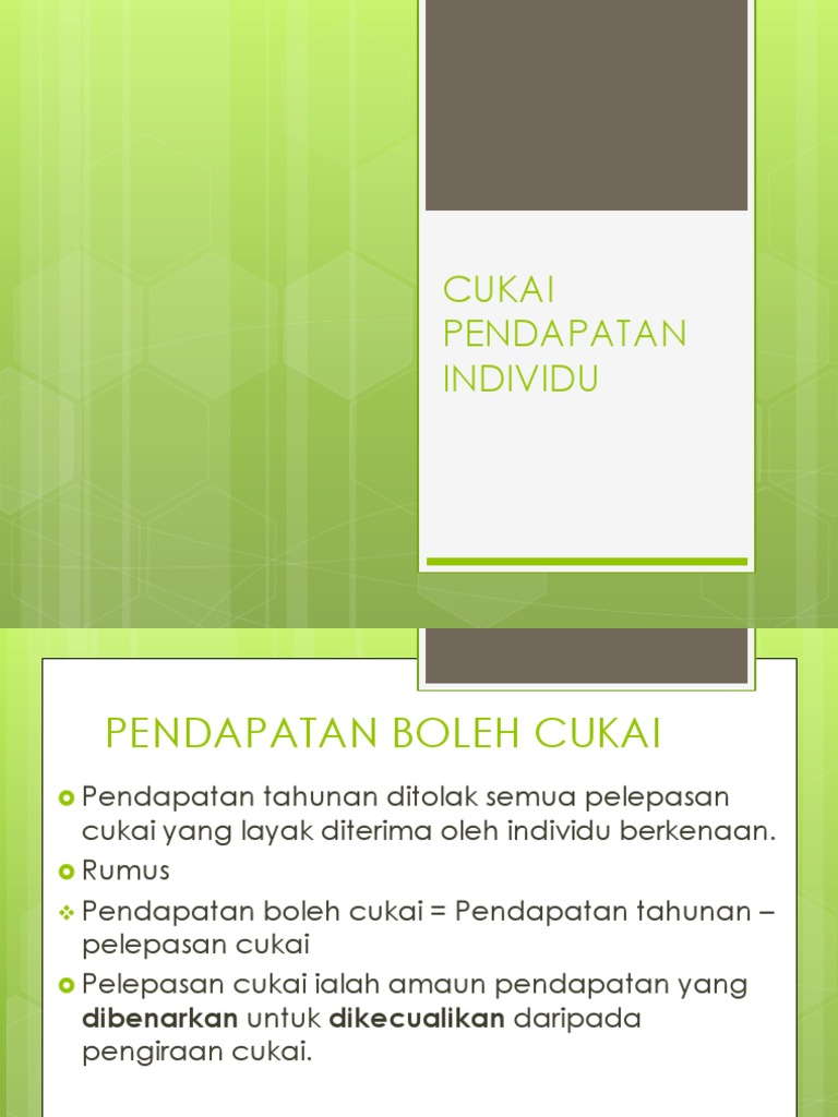 Cukai Pendapatan Individu  PDF
