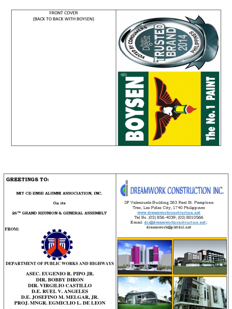 Souvenir Program Initial Layout 2016 PDF Metro Manila